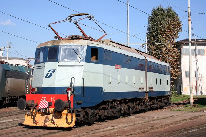 Locomotiva Elettrica Gruppo E.636 Unità 117