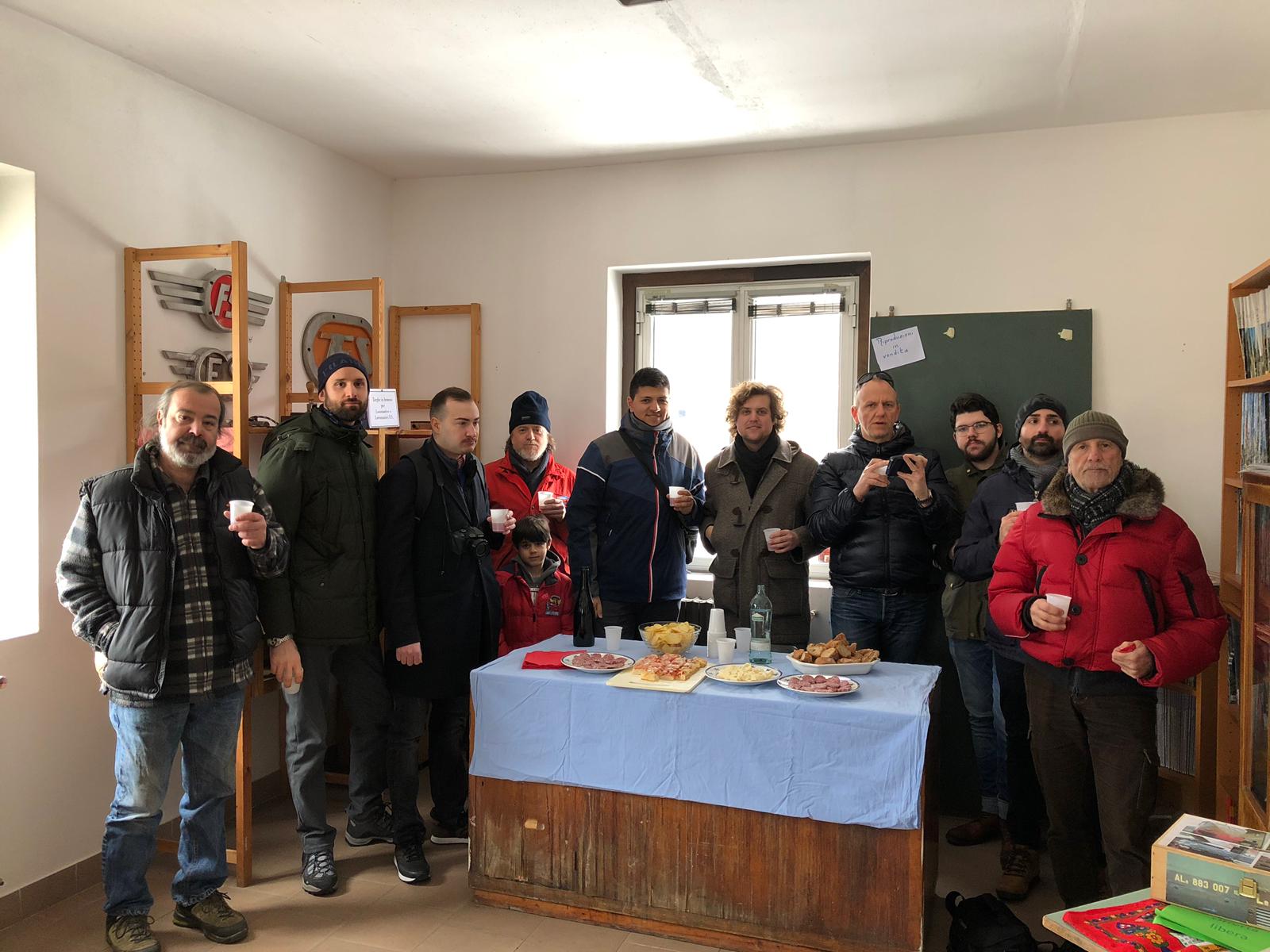 Volontari dell'Adriavapore in visita alla Storica Rimessa di Tirano